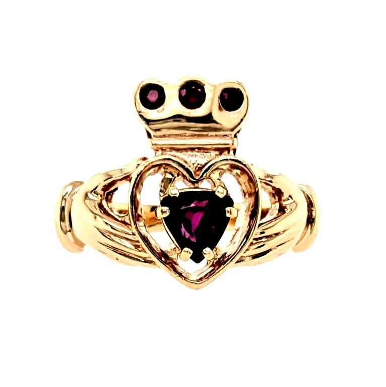 Ruby Claddagh Ring