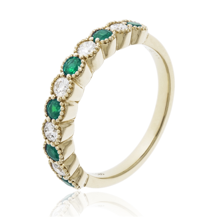 Emerald and Diamond Ring