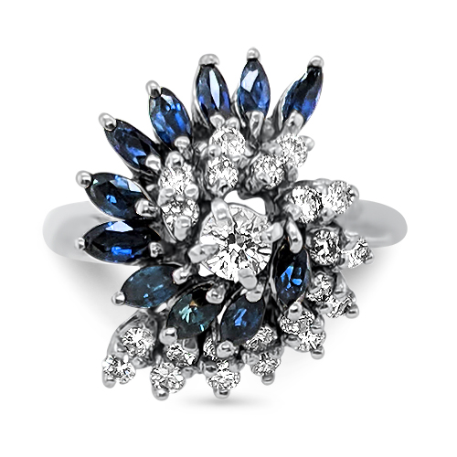 Sapphire and Diamond Ring