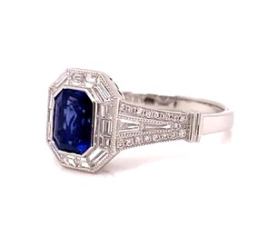 Sapphire and Diamond Ring