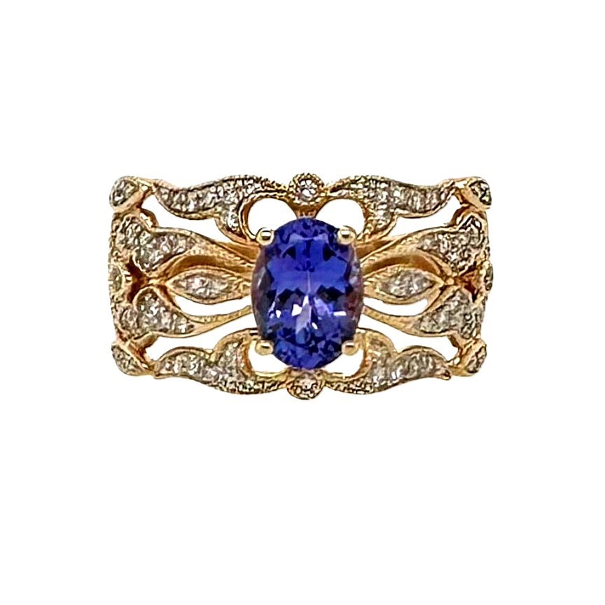 Tanzanite and Diamond Ring
