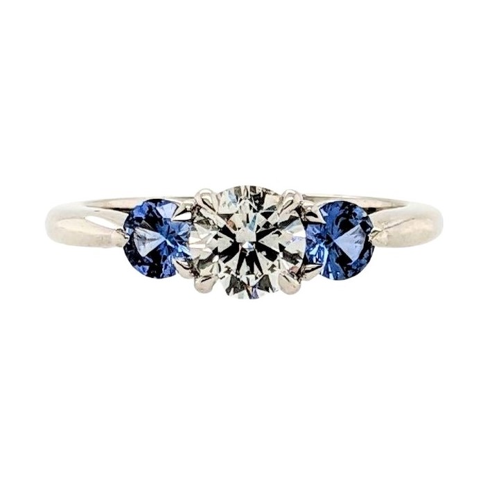 Diamond and Sapphire Ring