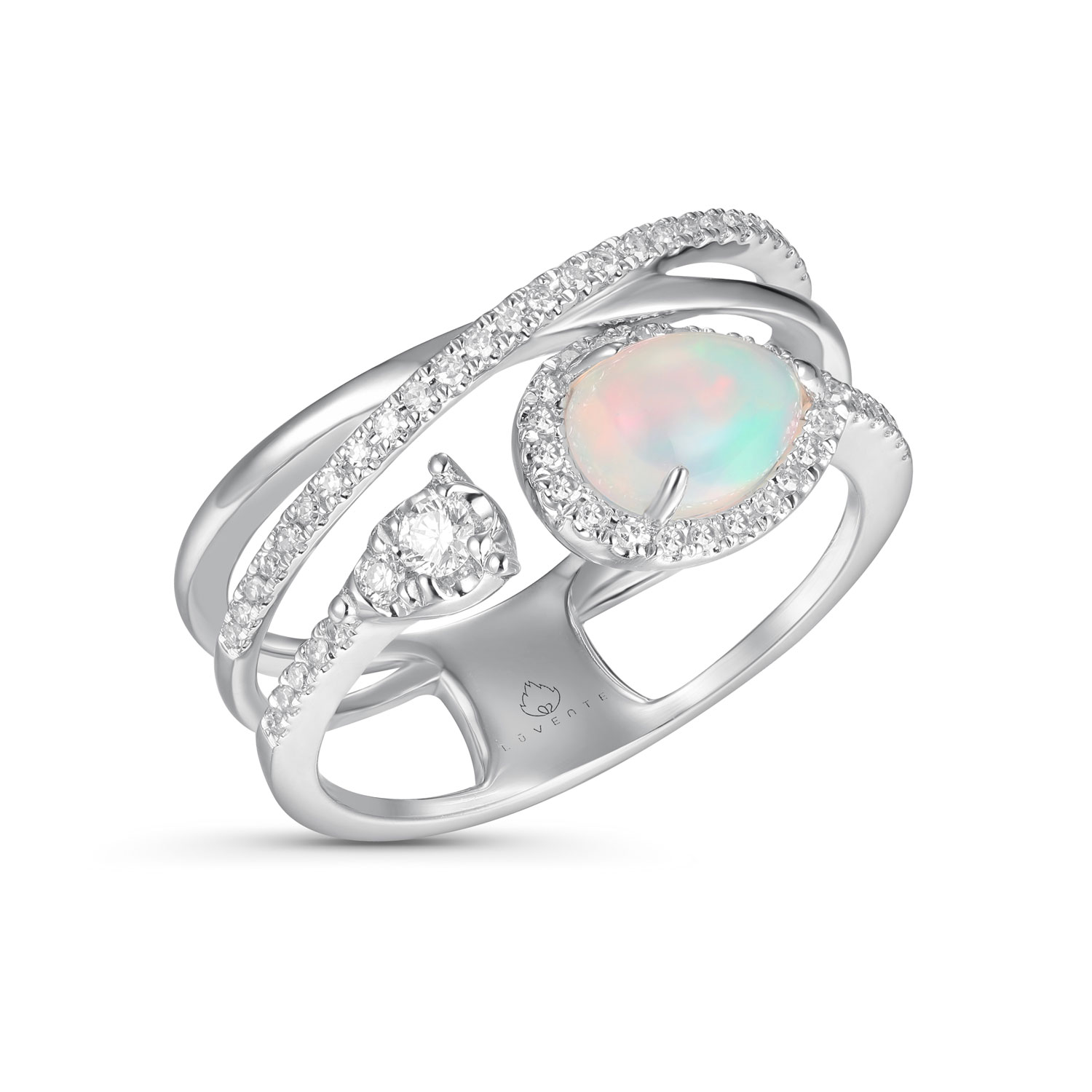 Opal and Diamond Ring