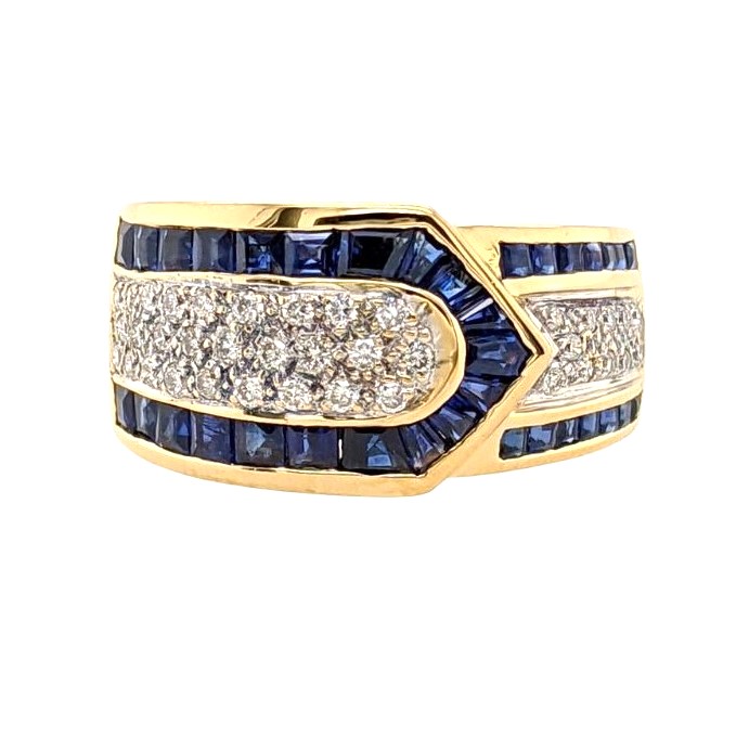 Sapphire and Diamond Ring