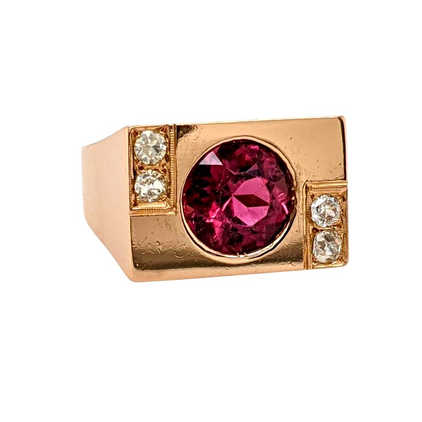 Pink Tourmaline Ring