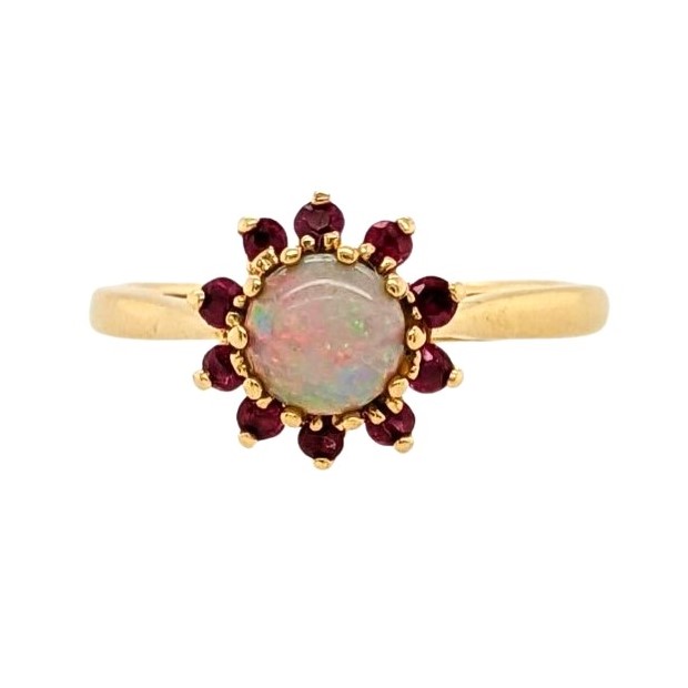 Opal and Ruby Ring