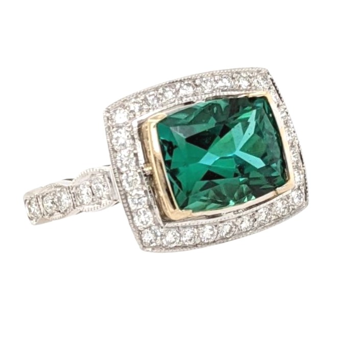 Green Tourmaline Ring