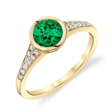 Emerald Accented Ring