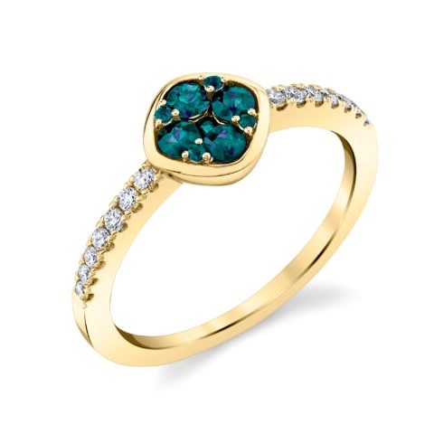 Alexandrite Cluster Ring