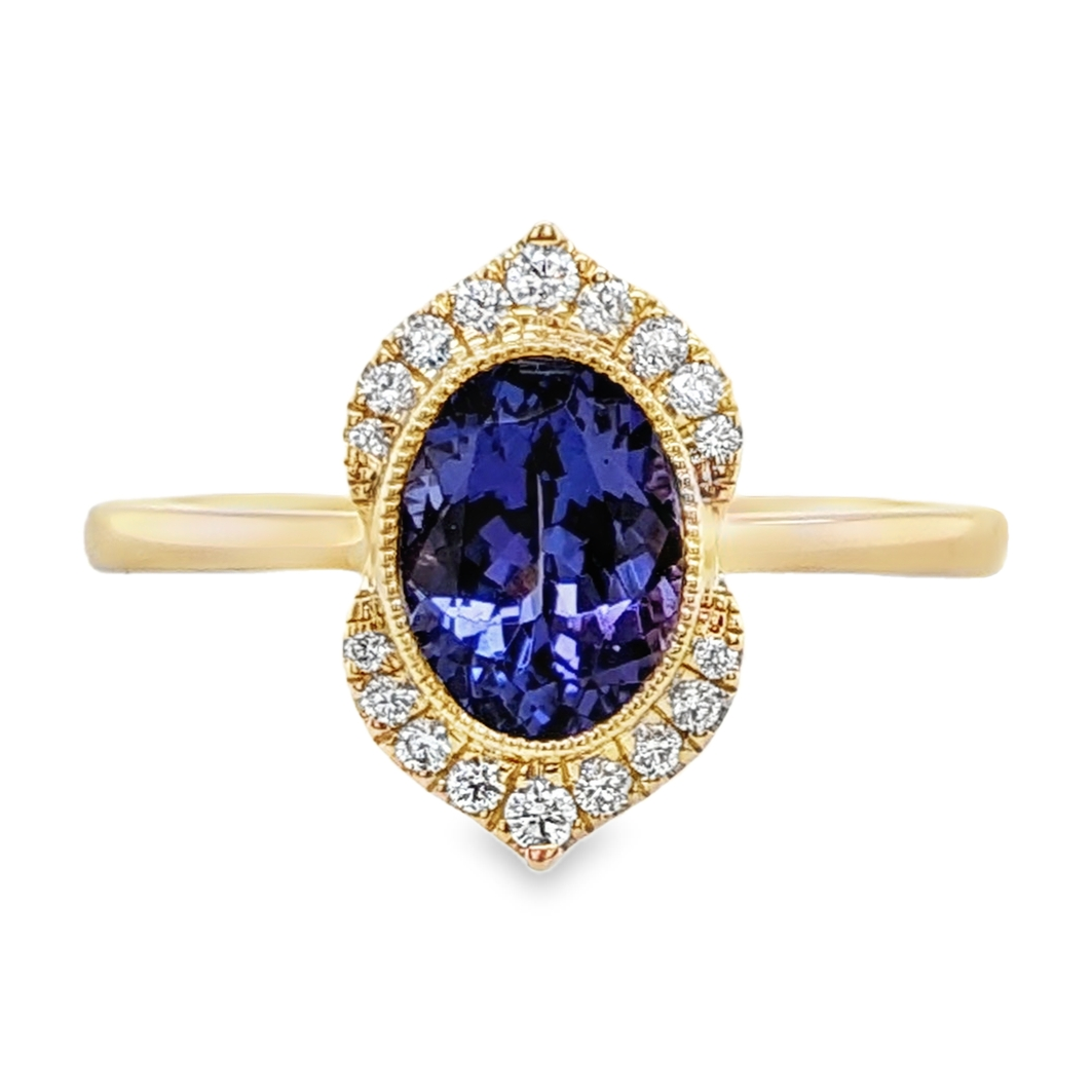 Tanzanite and Diamond Ring