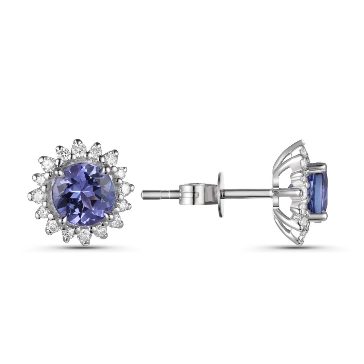 Tanzanite and Diamond Earrings