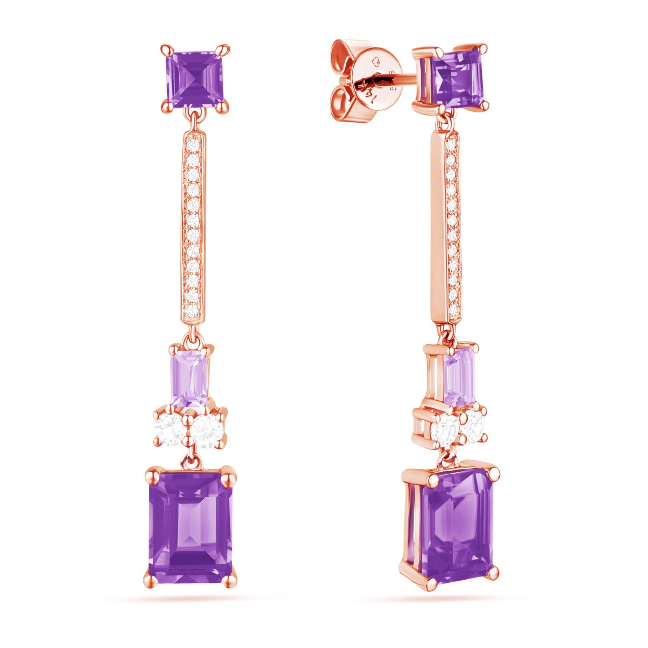 Amethyst Dangle Earrings