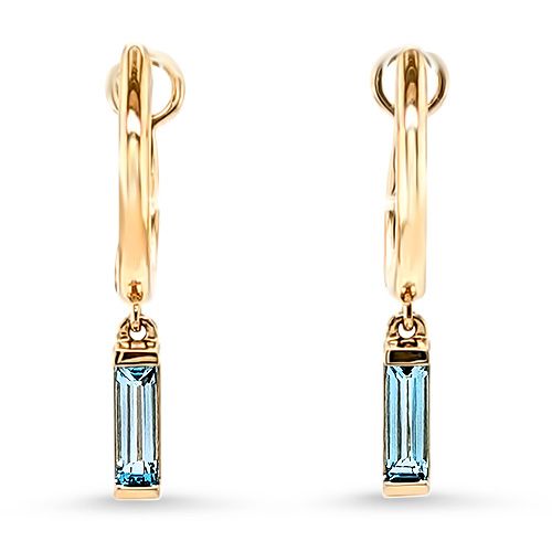 Blue Topaz Earrings