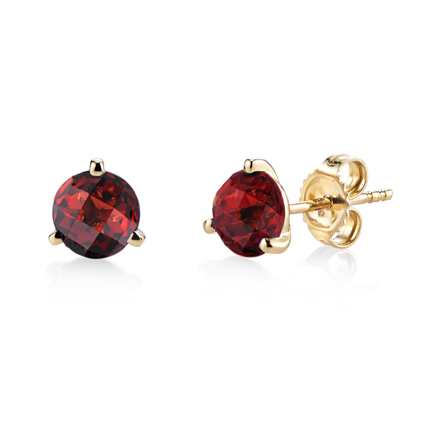 Garnet Stud Earrings