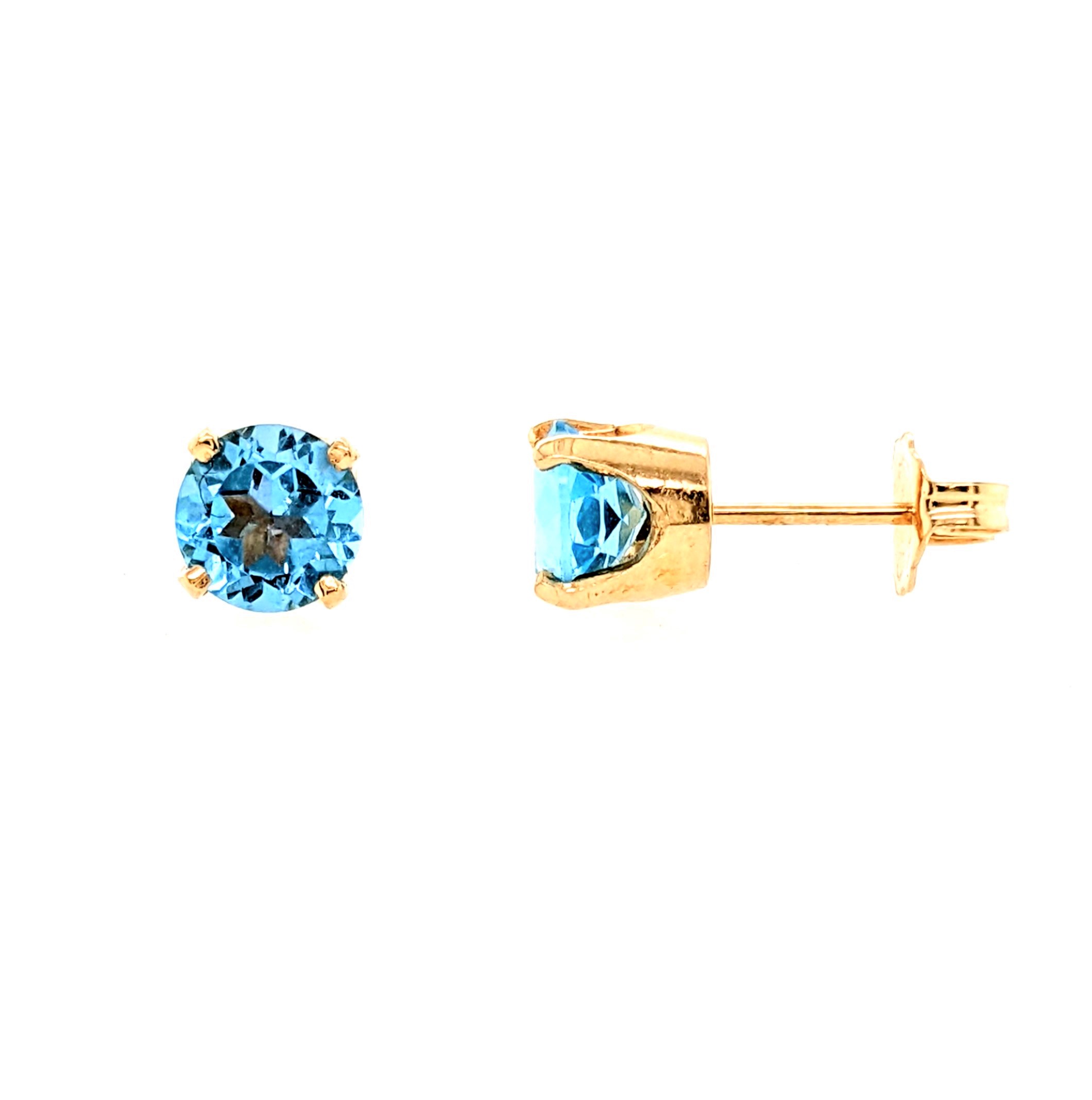 Blue Topaz Earrings