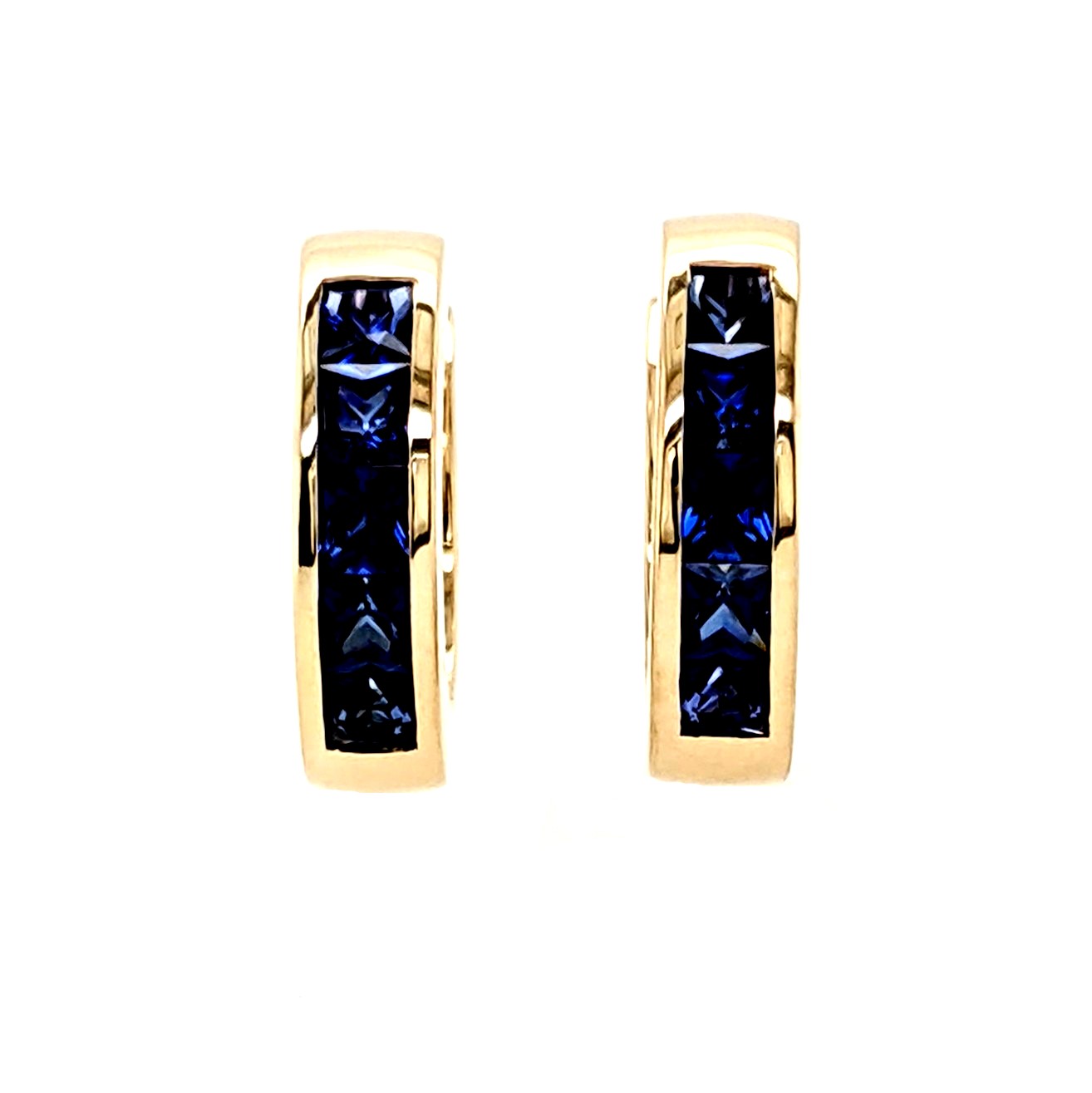 Chatham Sapphire Earrings