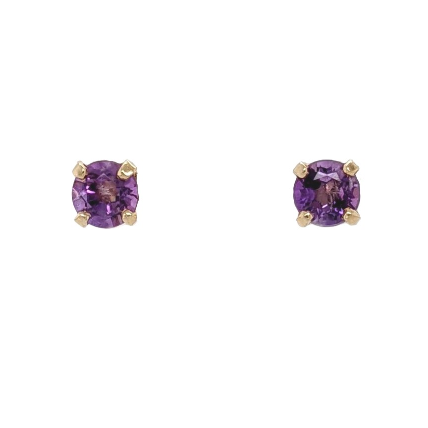 Amethyst Stud Earrings