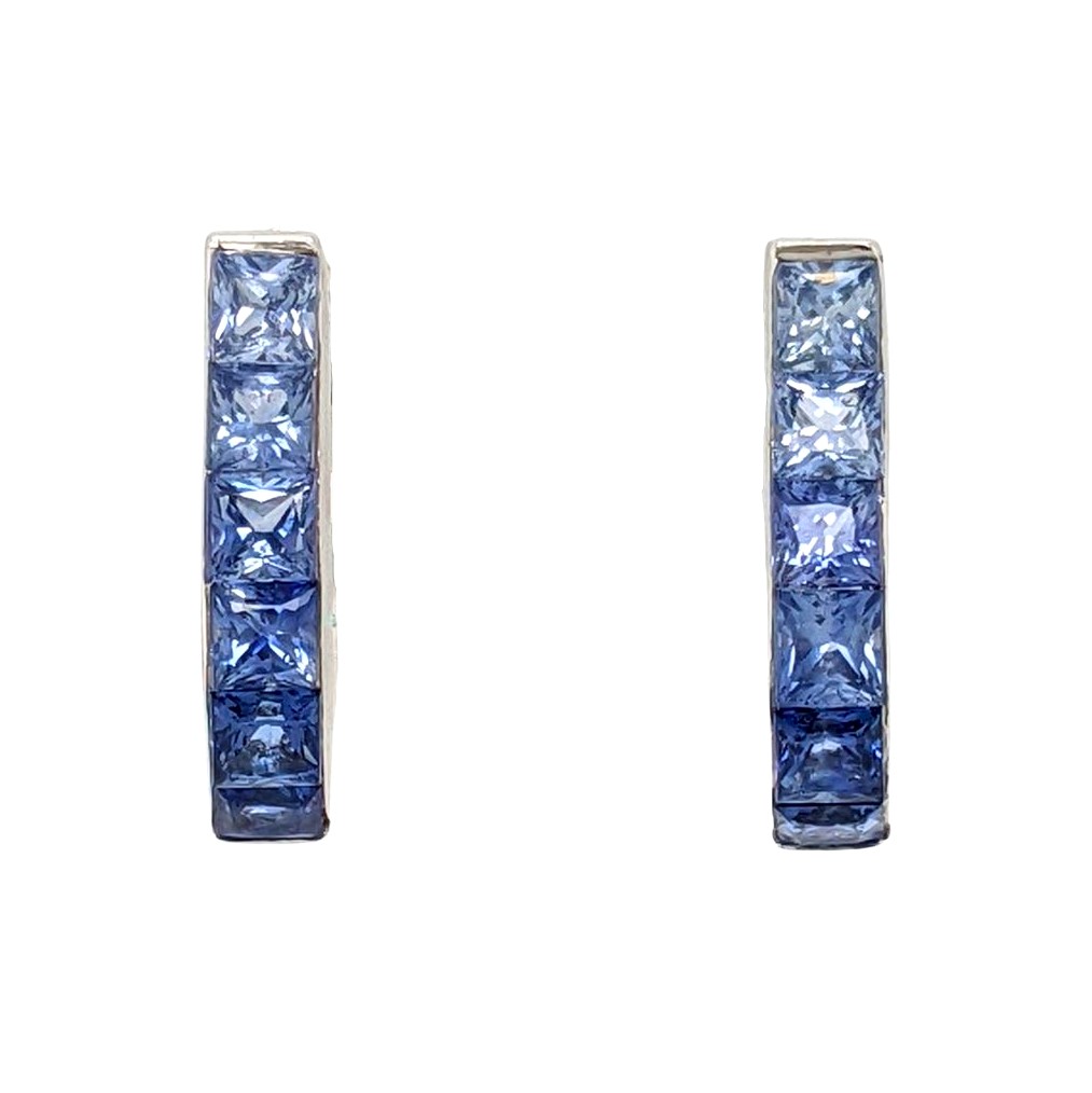 Tapering Sapphire Earrings