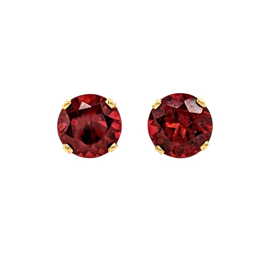 Garnet Stud Earrings