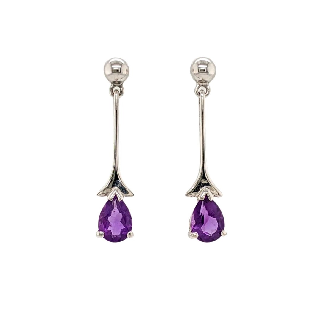 Amethyst Drop Earrings