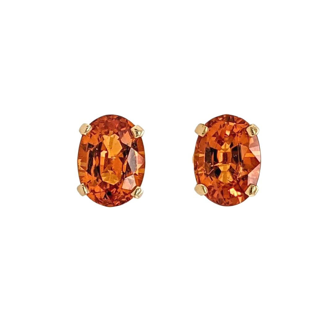 Spessartite Garnet Studs