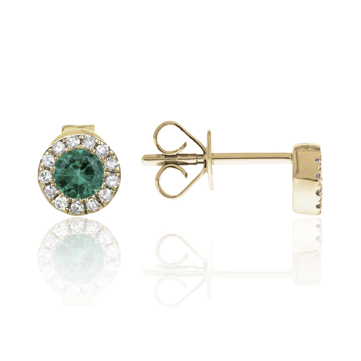 Emerald Stud Earrings