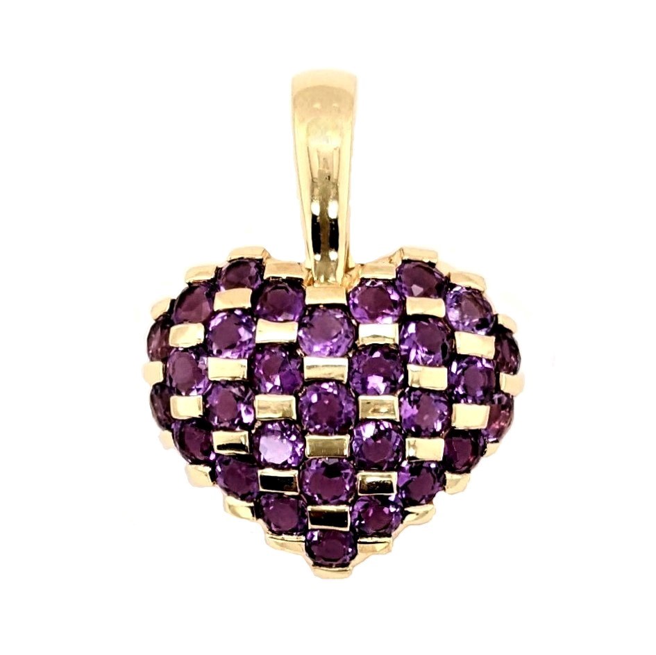 Amethyst Heart Pendant