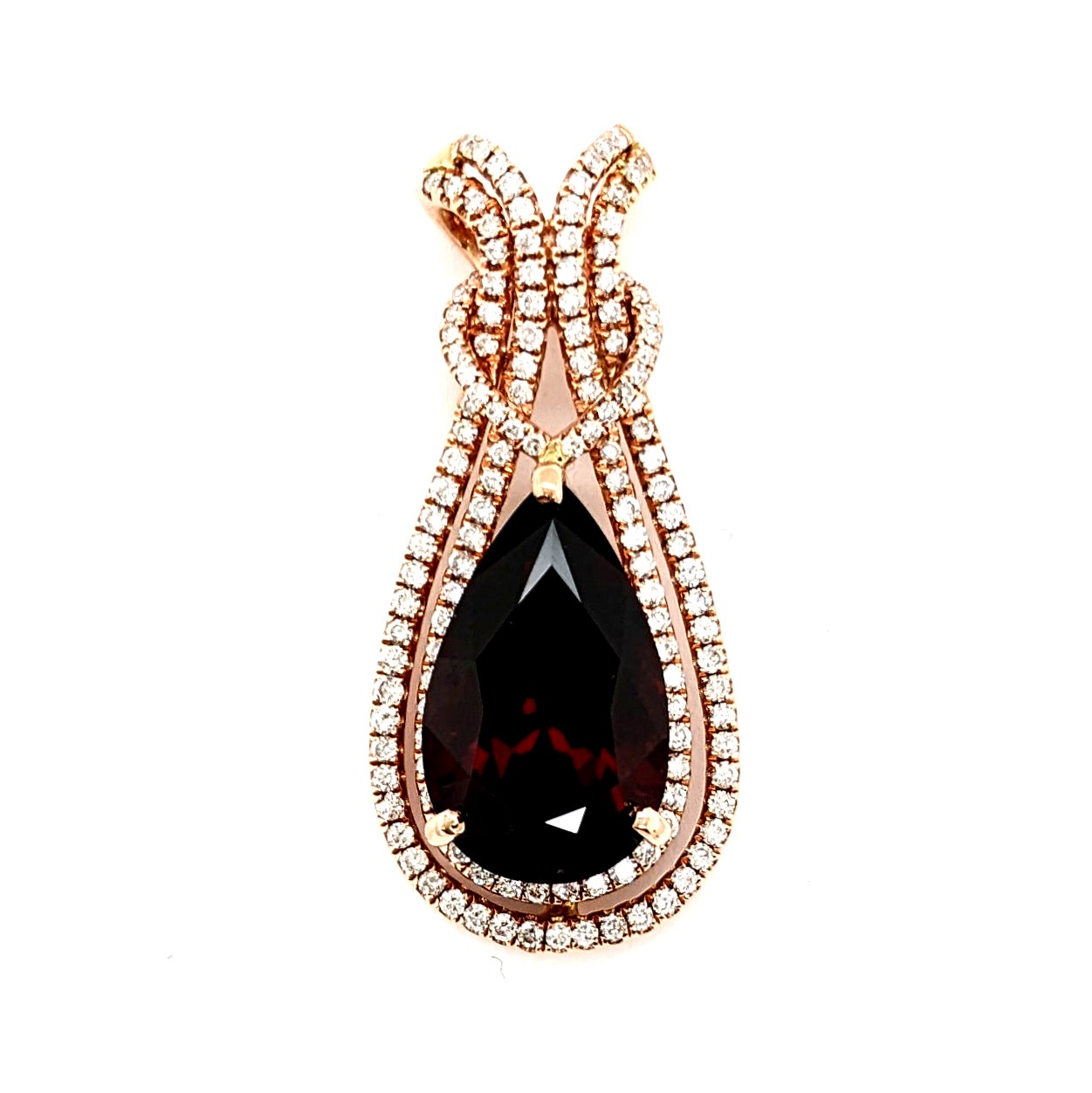 Garnet and Diamond Pendant