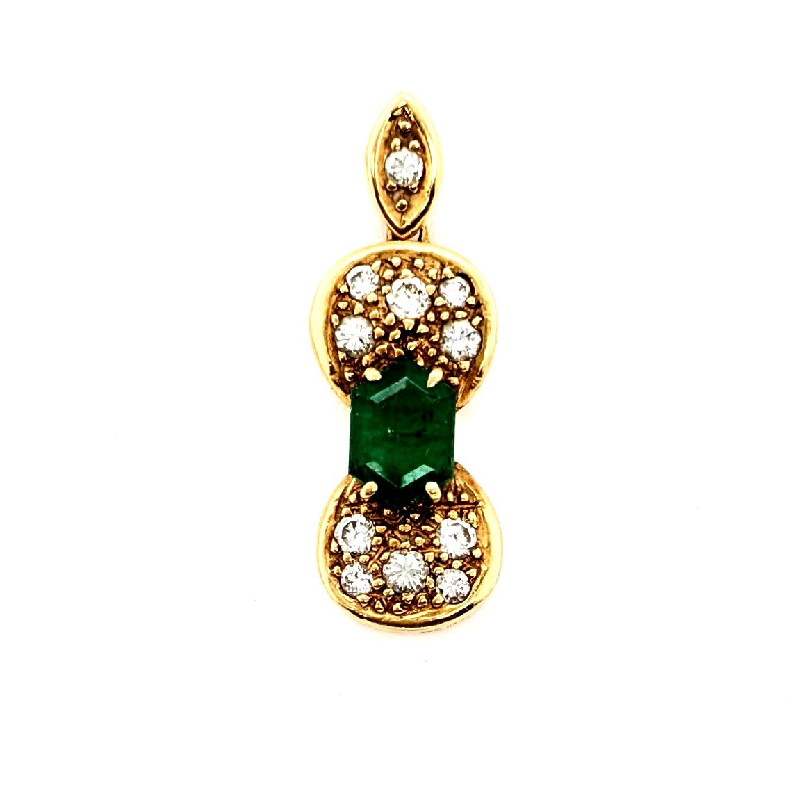 Emerald and Diamond Pendant