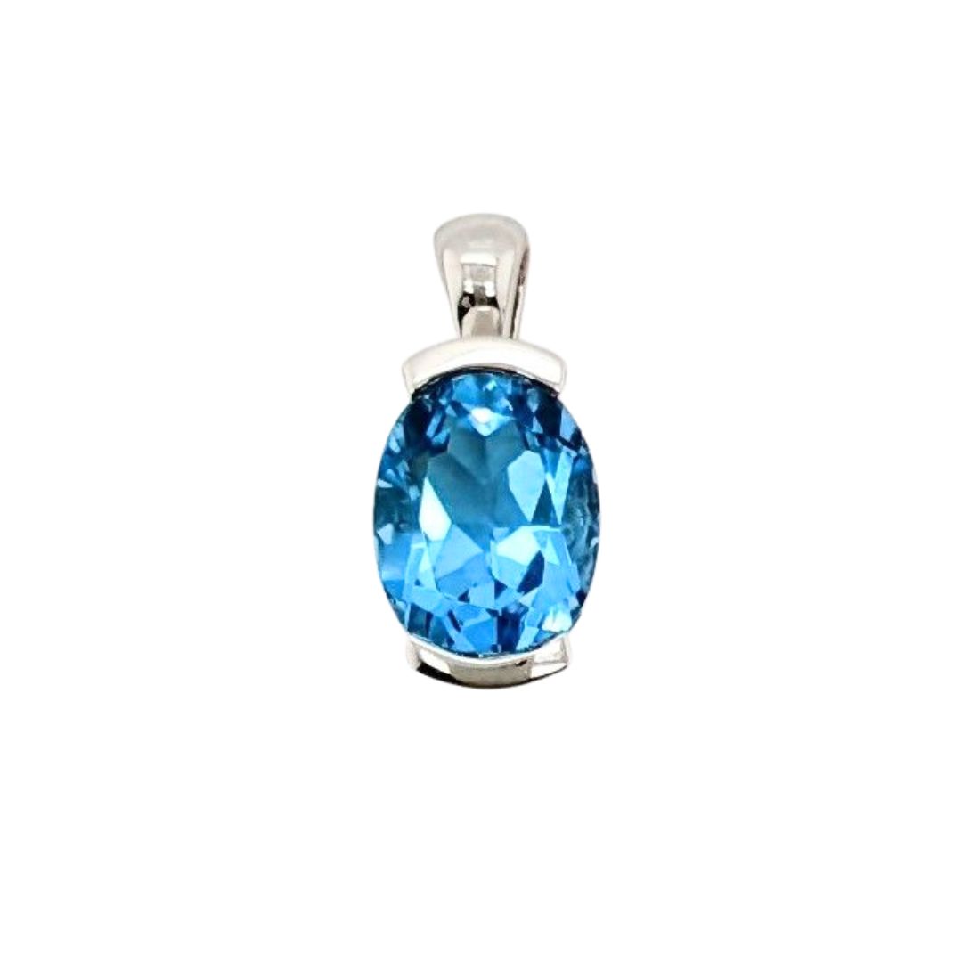 Blue Topaz Pendant