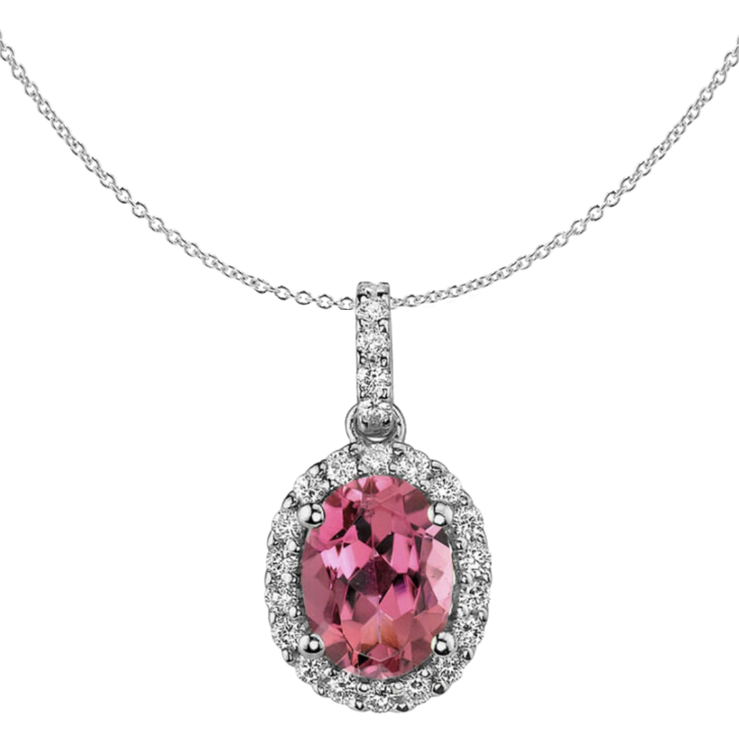 Pink Tourmaline Necklace