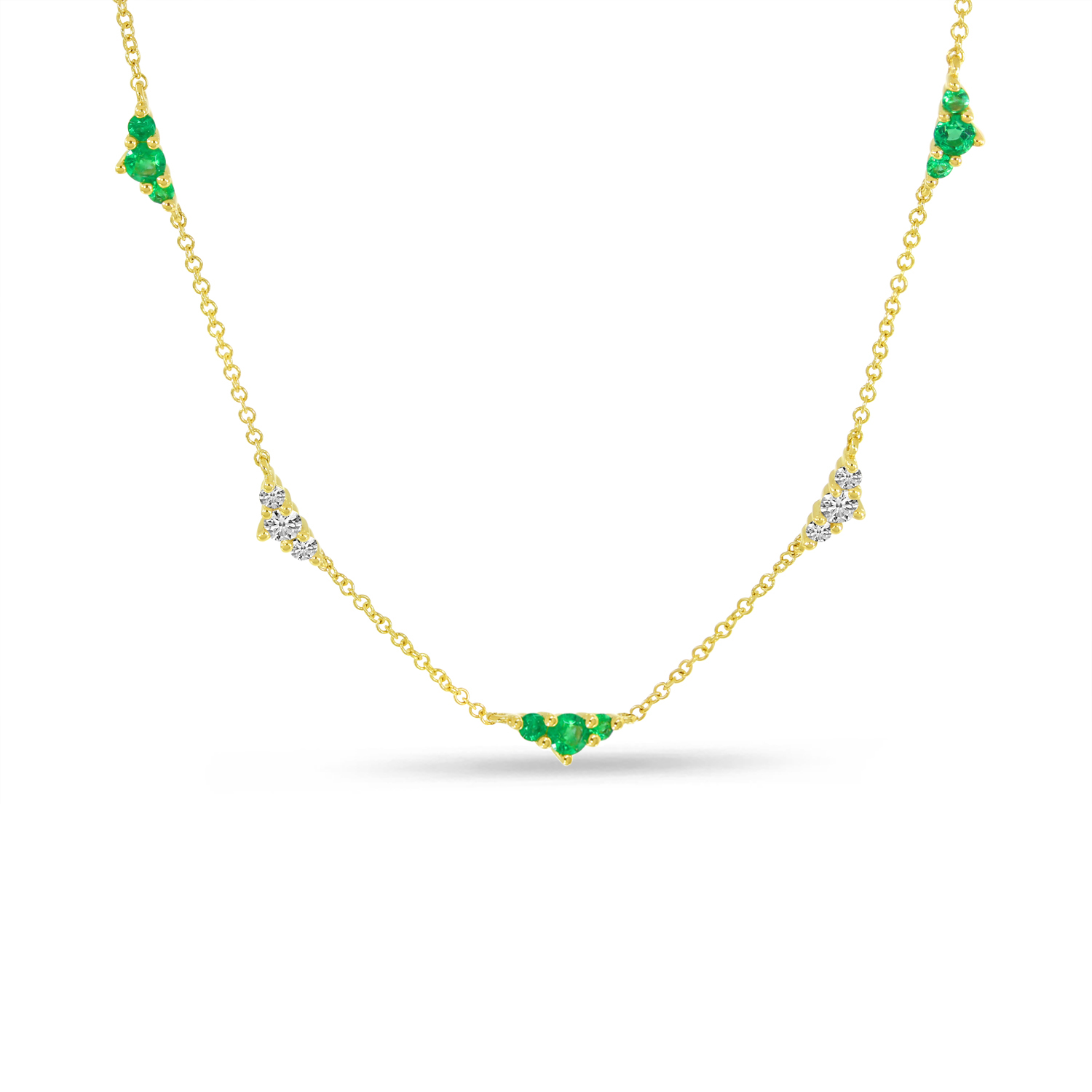 Emerald and Diamond Necklace