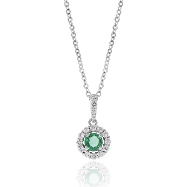 Emerald and Diamond Necklace