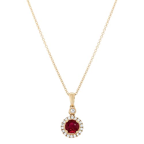 Ruby and Diamond Necklace