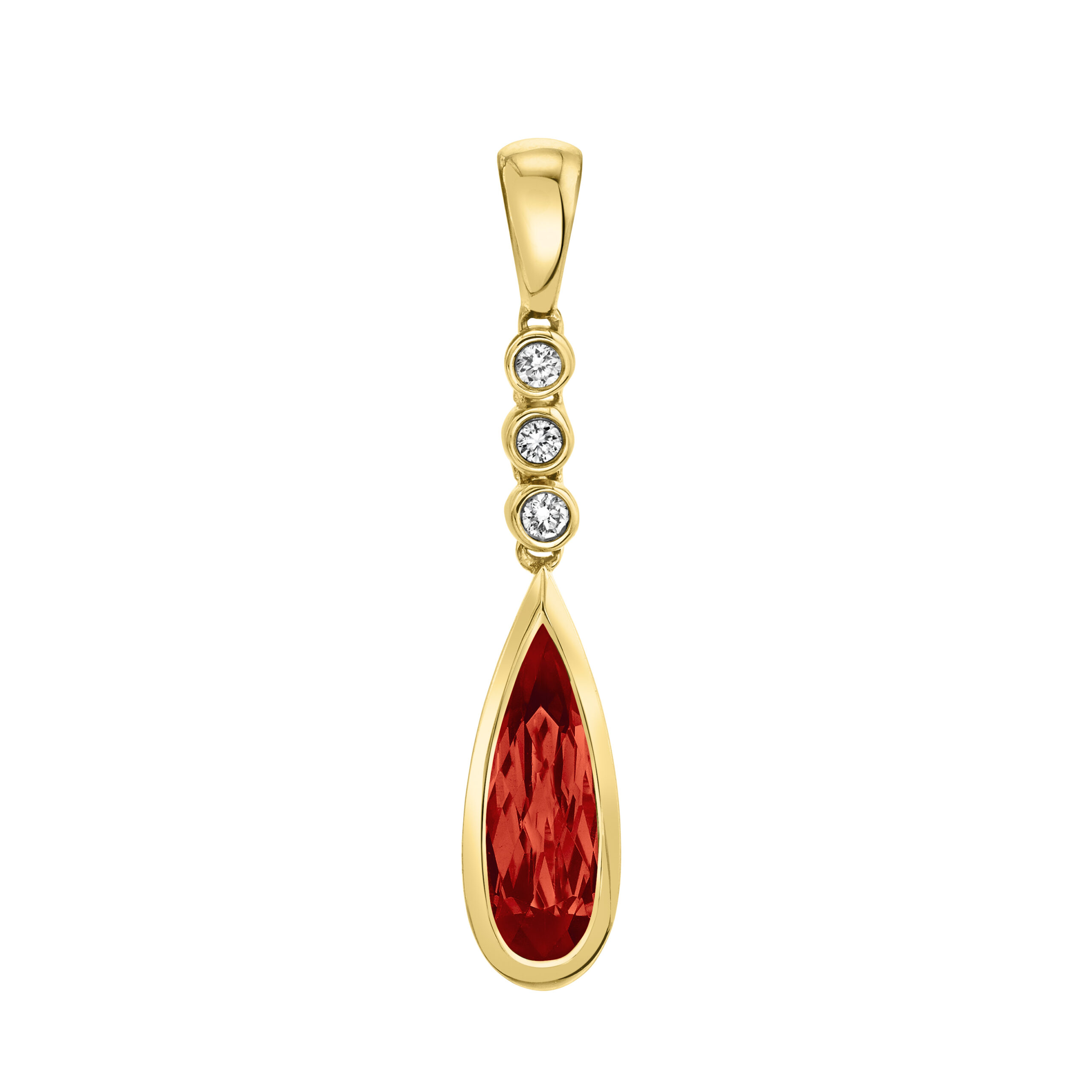 Garnet and Diamond Necklace