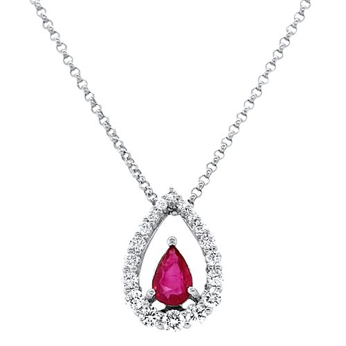 Ruby and Diamond Necklace