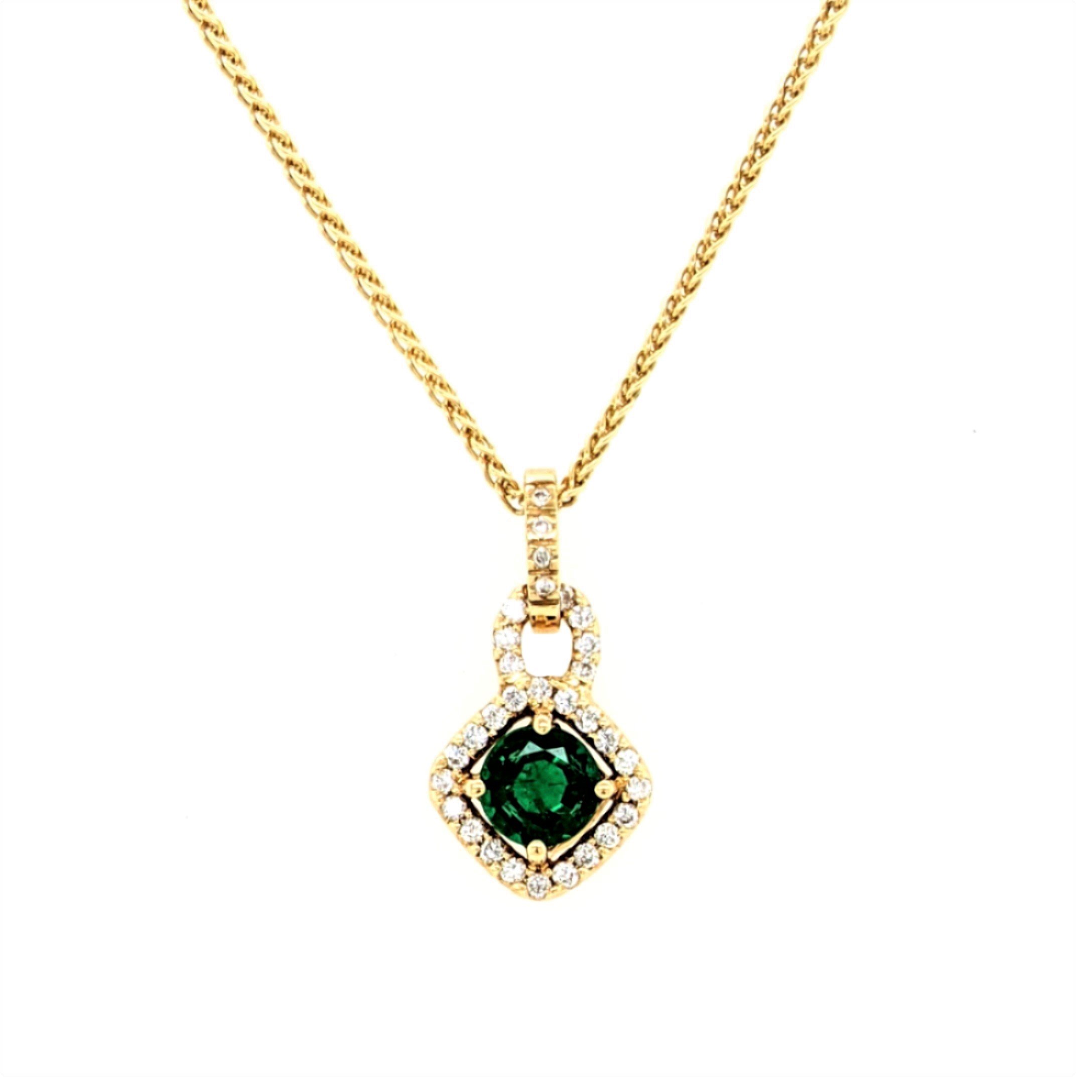 Emerald and Diamond Necklace