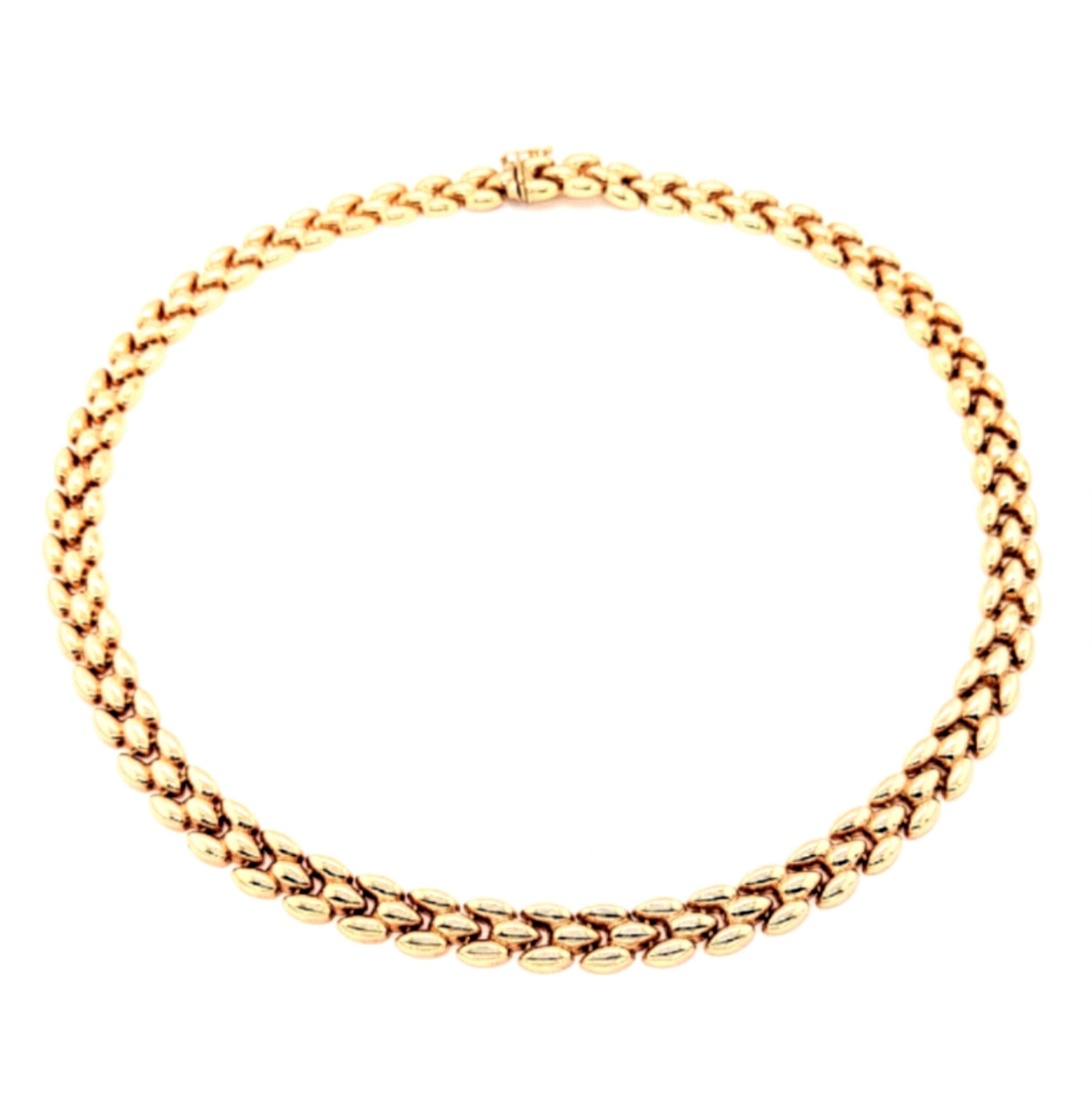 Gold Panther Link Necklace