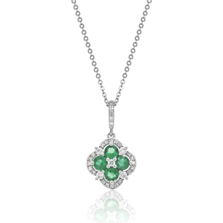 Emerald and Diamond Necklace