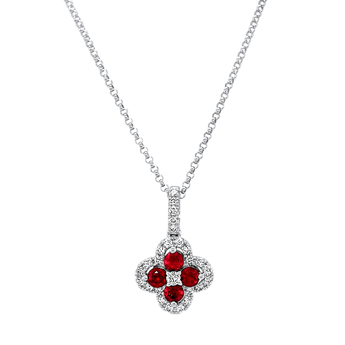 Ruby and Diamond Necklace