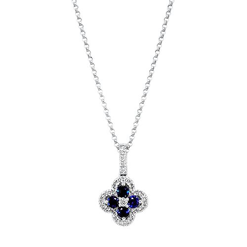 Sapphire and Diamond Necklace