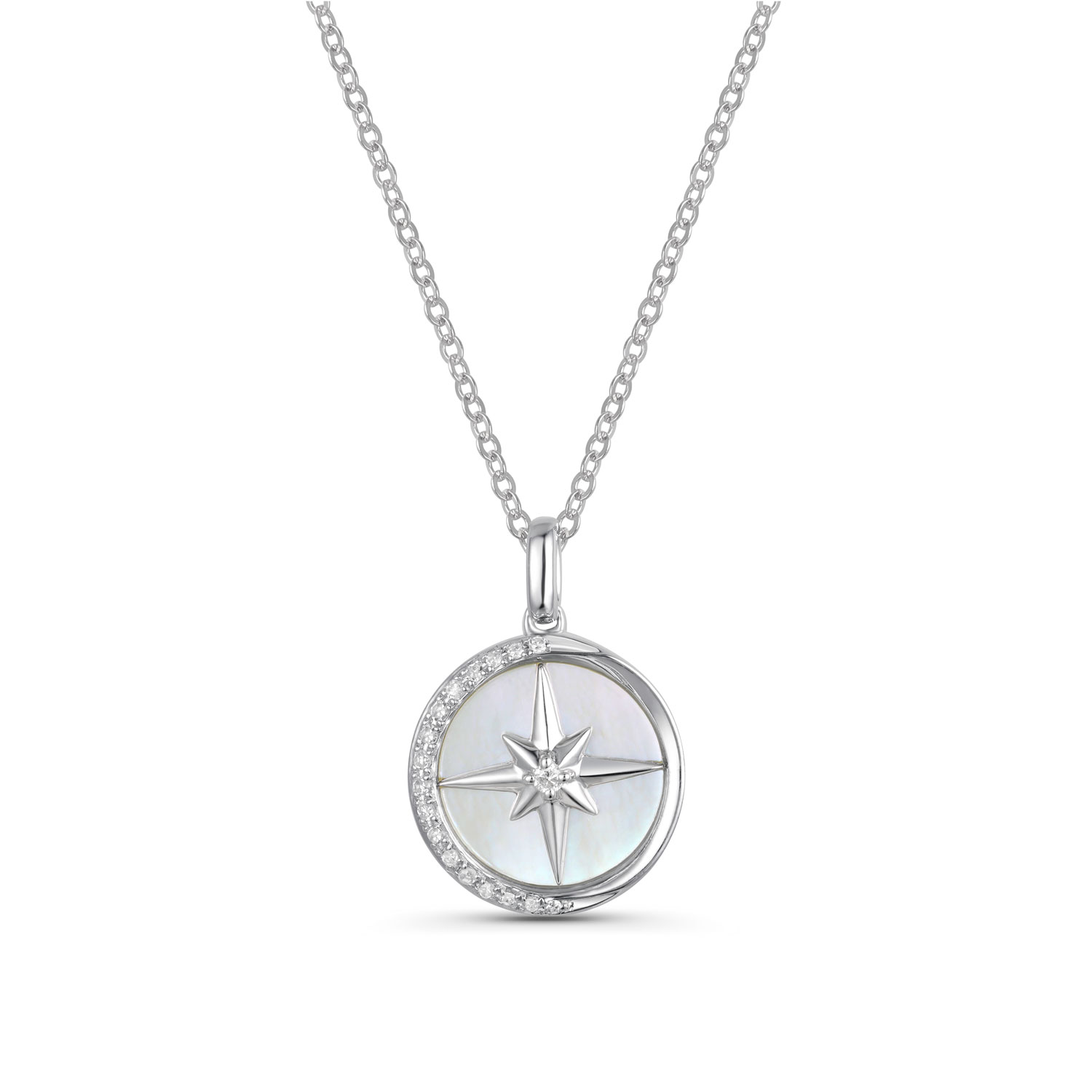 MOP Compass Necklace