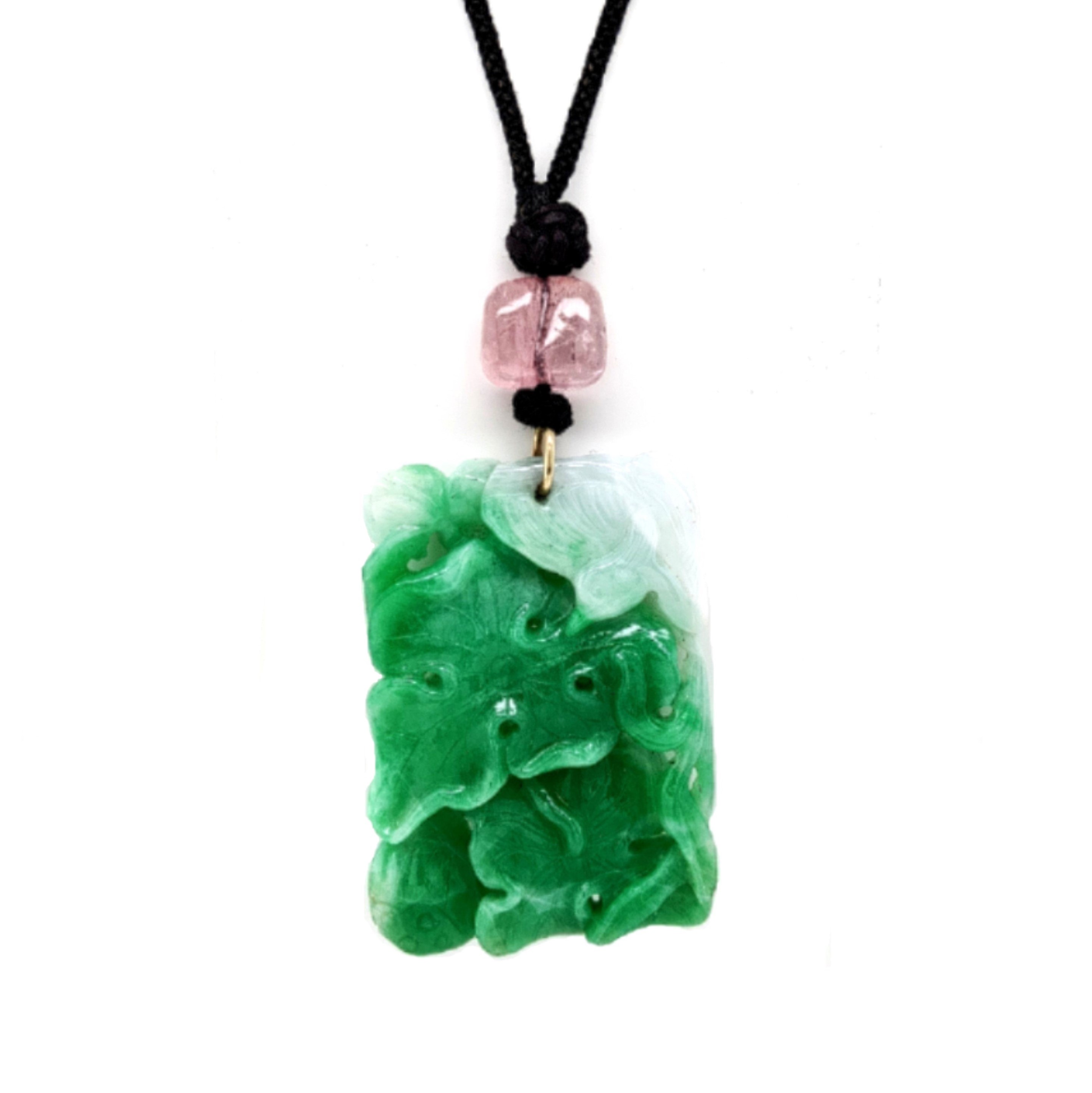 Jade and Pink Tourmaline Necklace