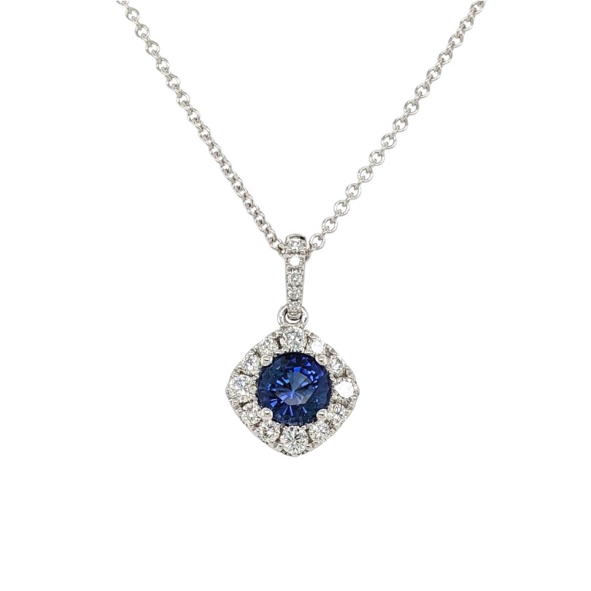 Sapphire and Diamond Necklace