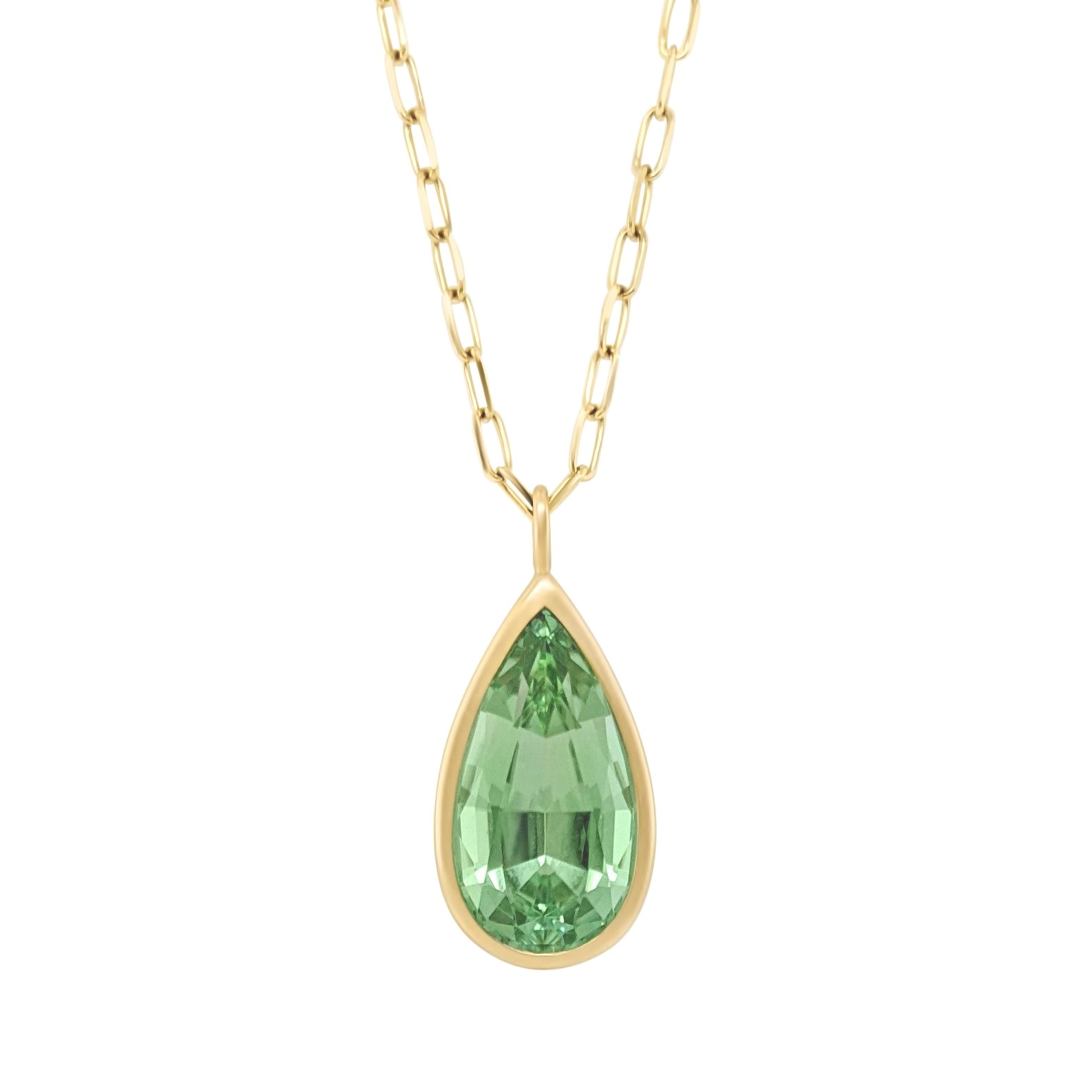 Mint Green Tourmaline Necklace