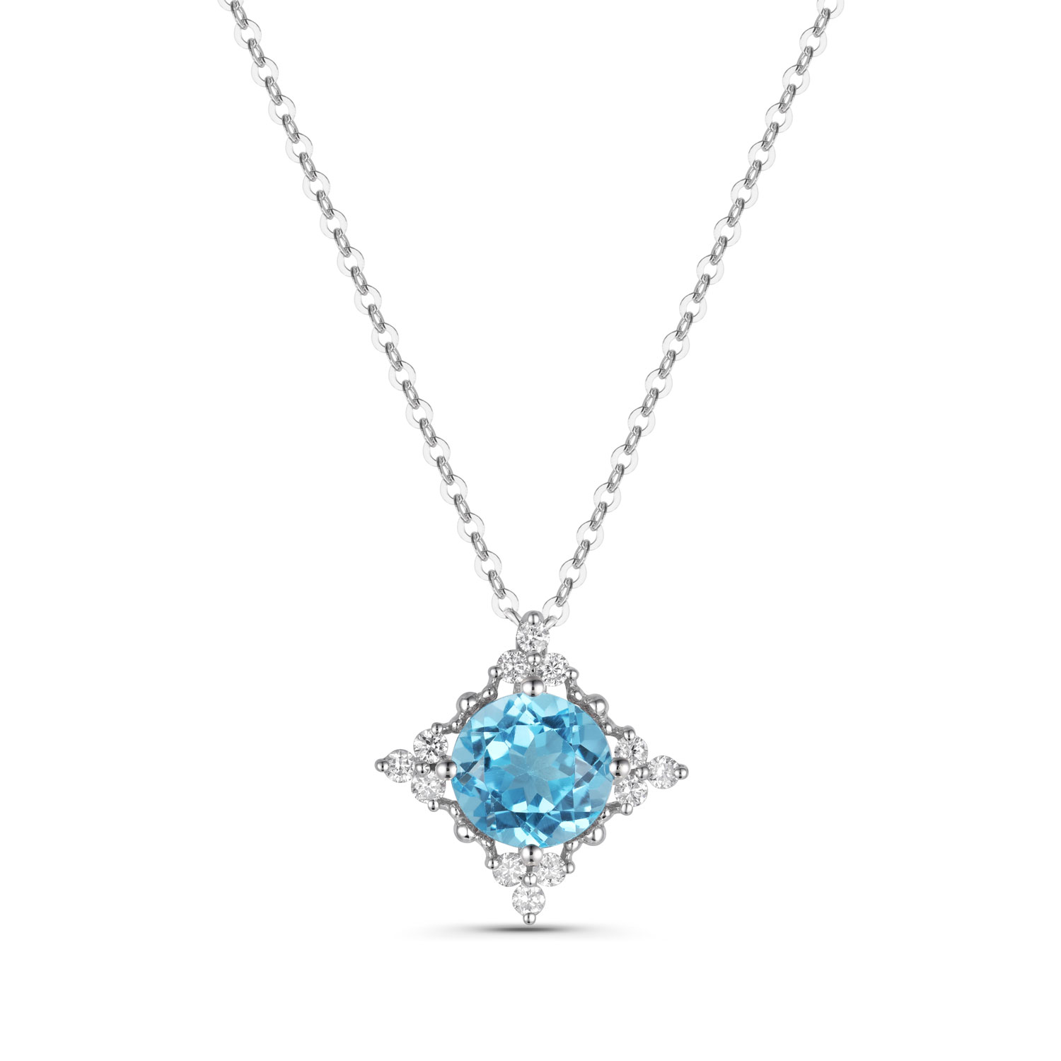 Blue Topaz Necklace