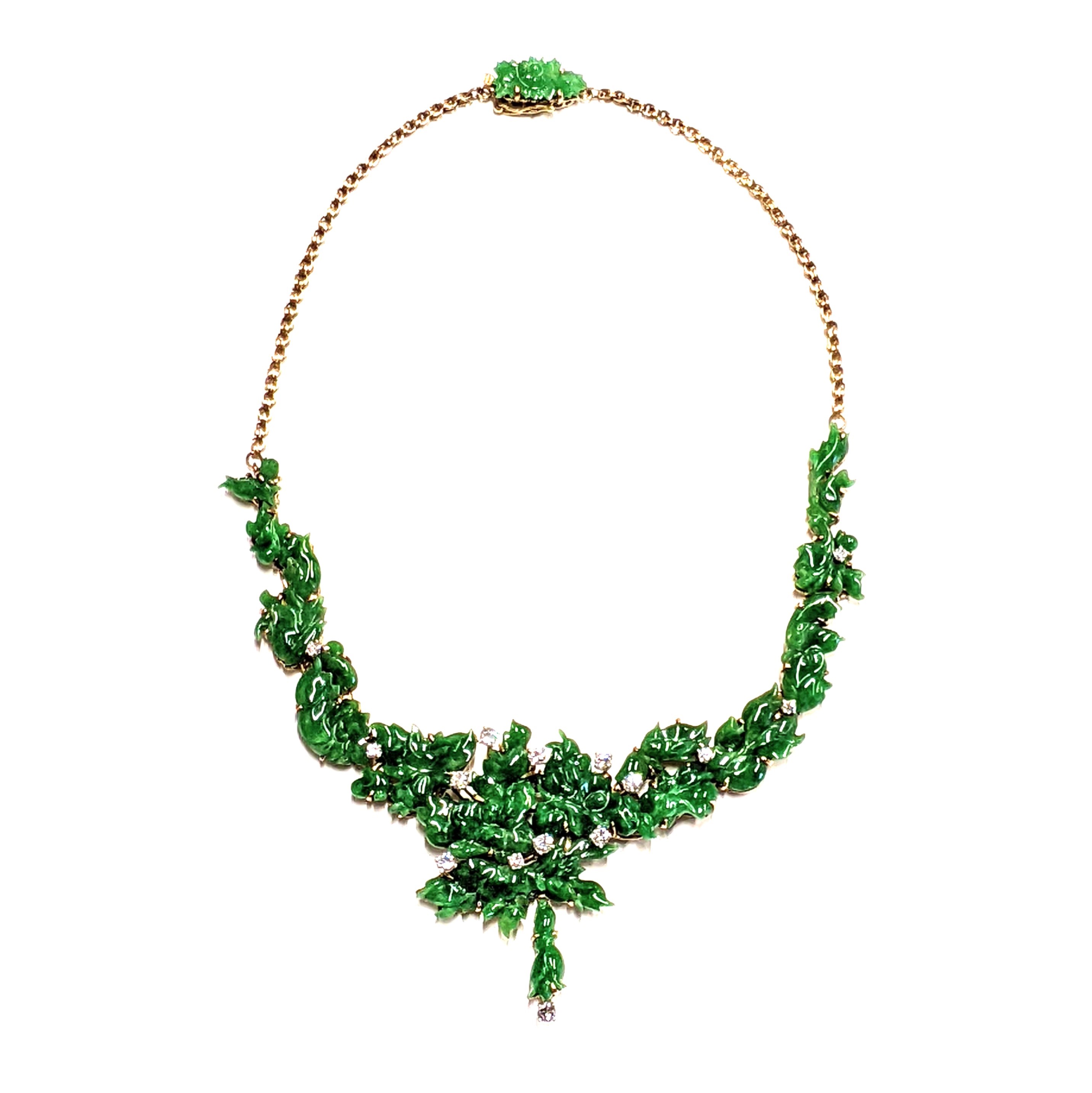 Jadeite & Diamond Necklace