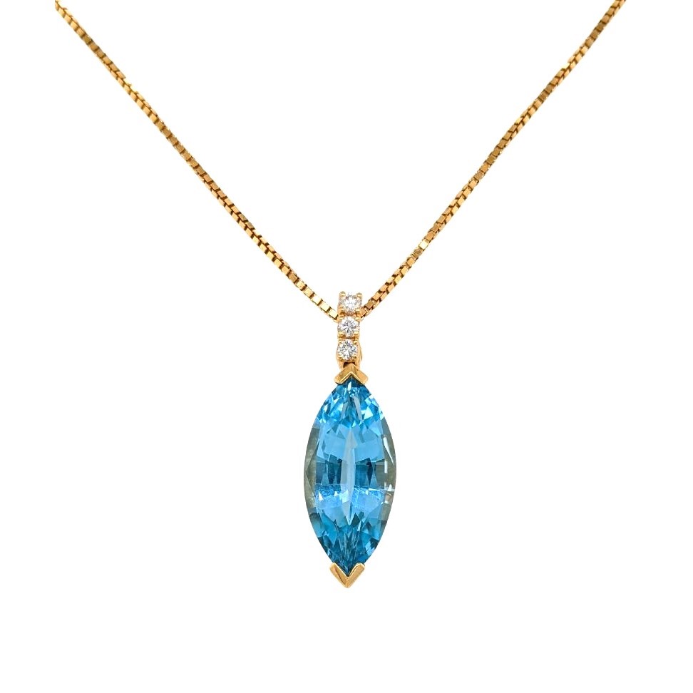 Blue Topaz Necklace