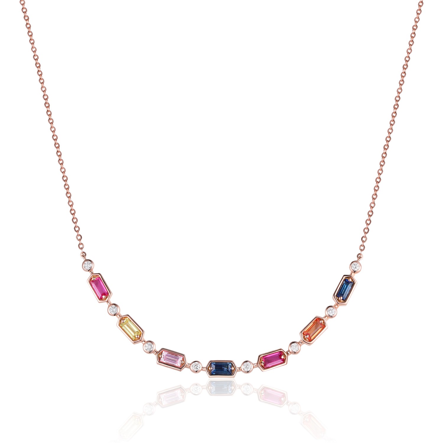 Sapphire and Diamond Necklace