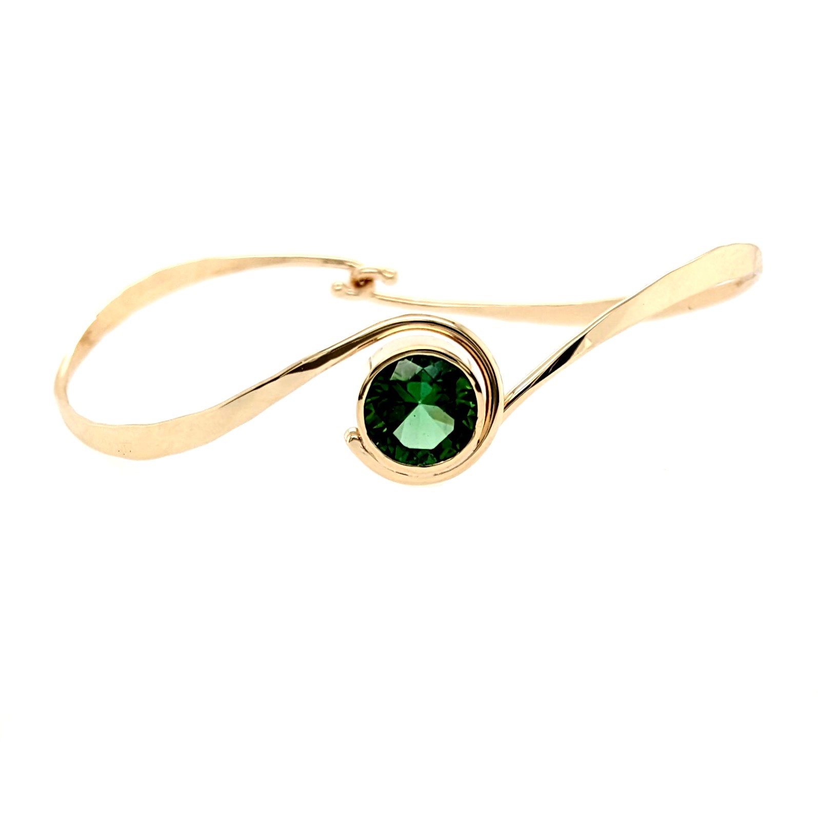 Green Tourmaline Bangle